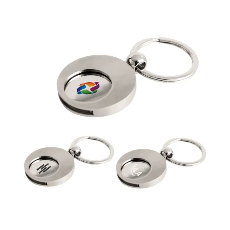 Picture of Round Trolley Coin Keyring