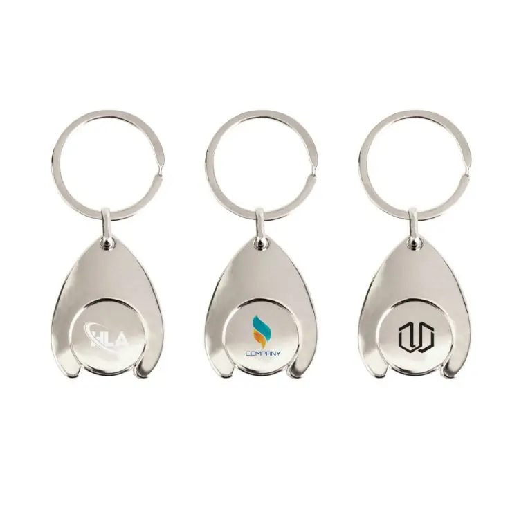 Picture of Teardrop Trolley Coin Keyring