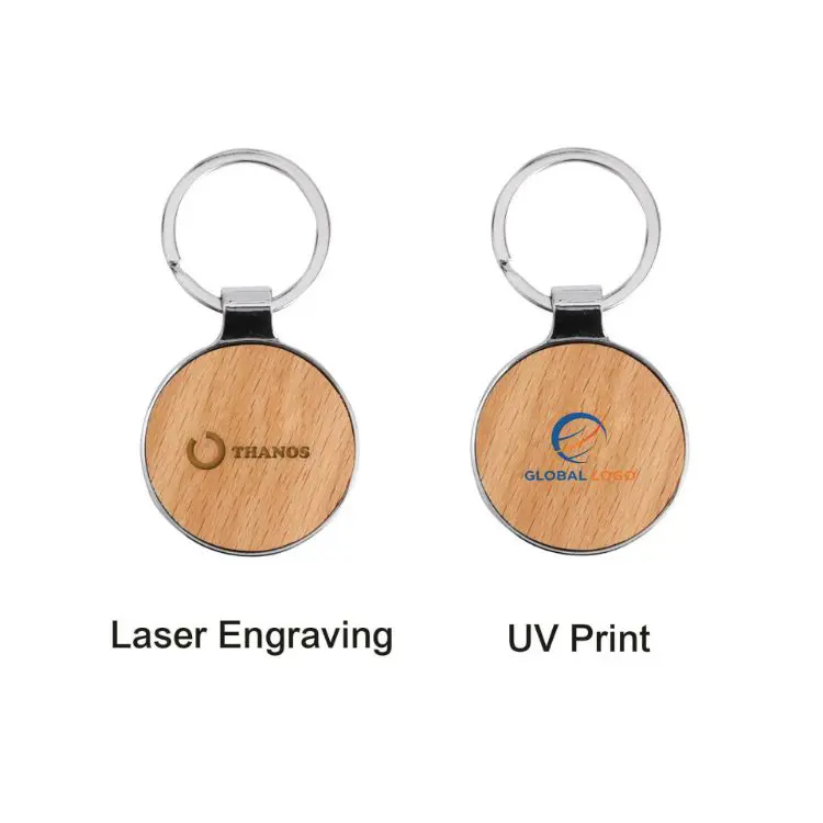 Picture of Round Wooden Keyring