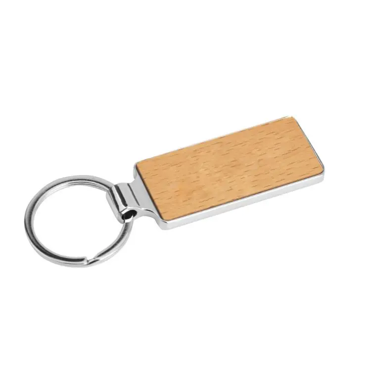 Picture of Rectangle Wooden Keyring