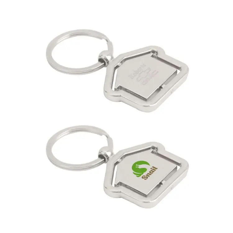 Picture of Spinning House Metal Keyring