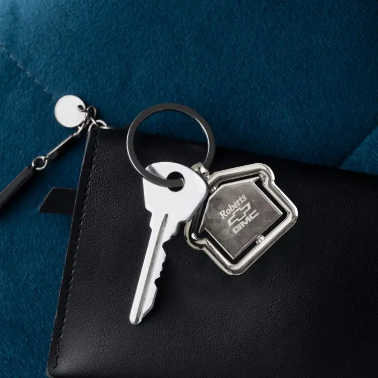 Picture of Spinning House Metal Keyring
