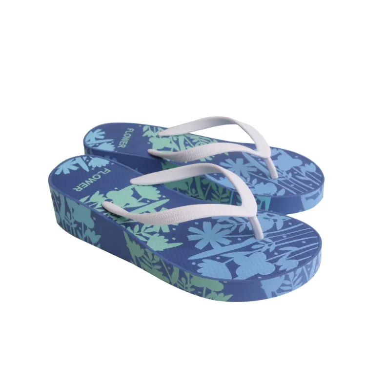 Picture of Rubber Platform Talking Footprint Thongs