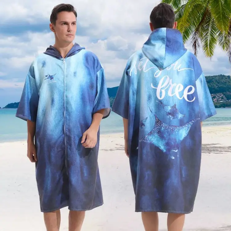 Picture of 100% Microfibre Sublimation Hooded Change Towel with Zip