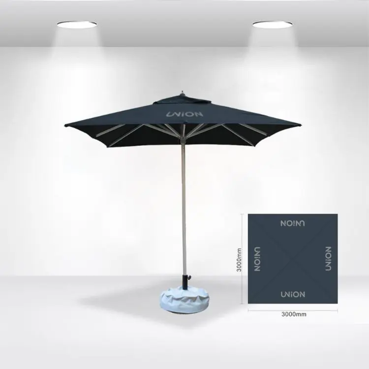 Picture of 3x3m Square Stock Colour Commercial Market Umbrella