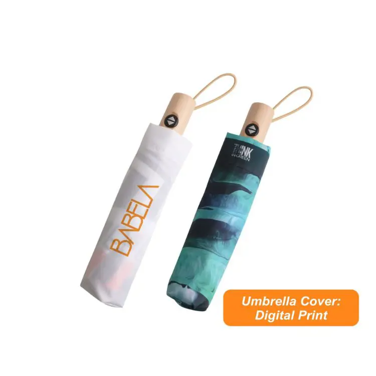 Picture of Triple folding RPET umbrella - auto open and close