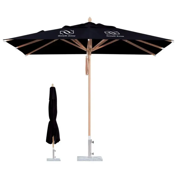 Picture of 4x4m Wind-resistant Square Stock Colour Outdoor Umbrella