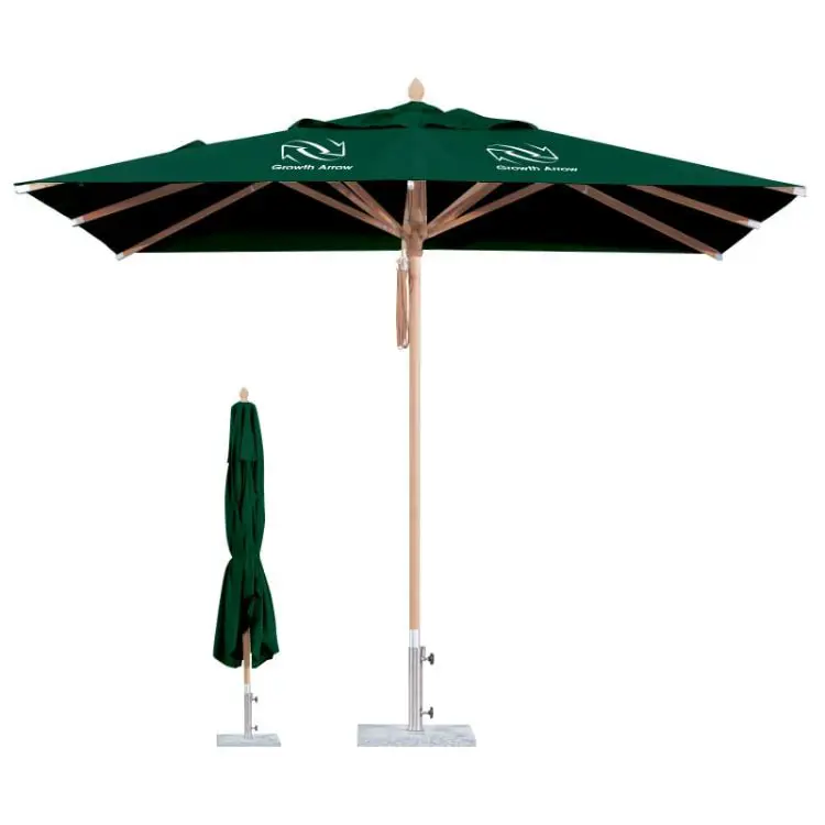 Picture of 4x4m Wind-resistant Square Stock Colour Outdoor Umbrella