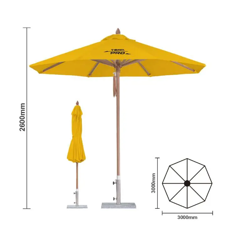 Picture of 3x3m Wind-resistant Octagon Stock Colour Outdoor Umbrella