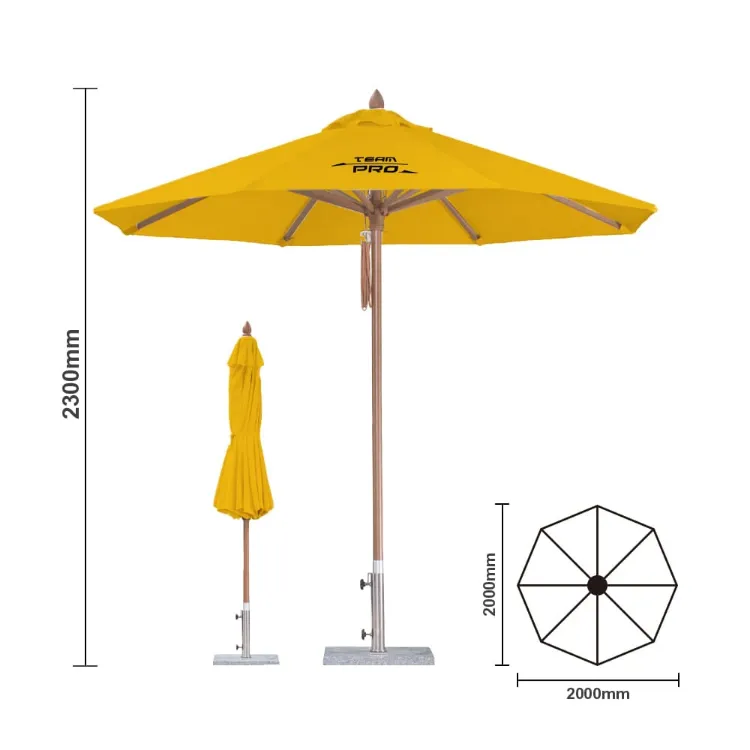 Picture of 2x2m Wind-resistant Octagon Stock Colour Outdoor Umbrella