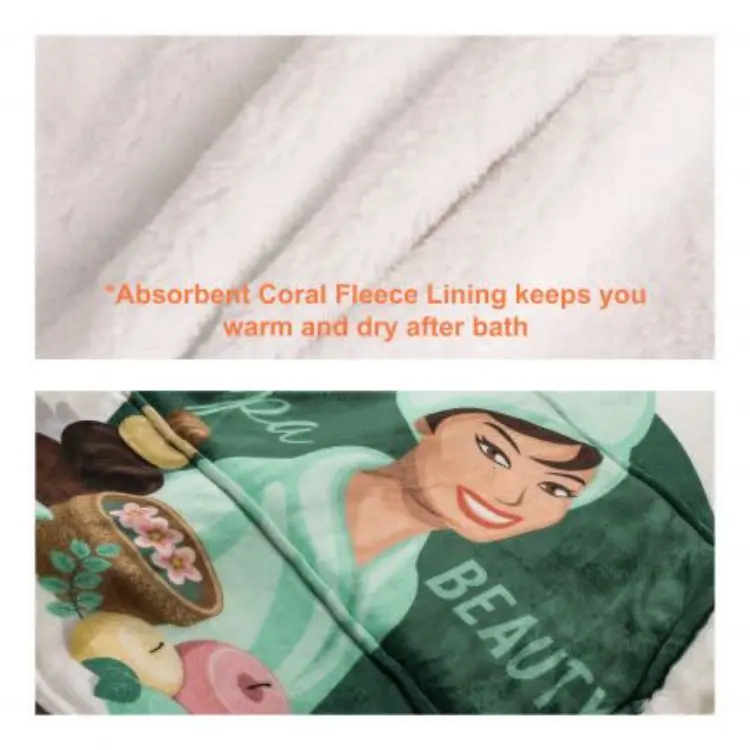 Picture of Unisex 100% Polyester Sublimated Wearable Blanket with Absorbent Lining