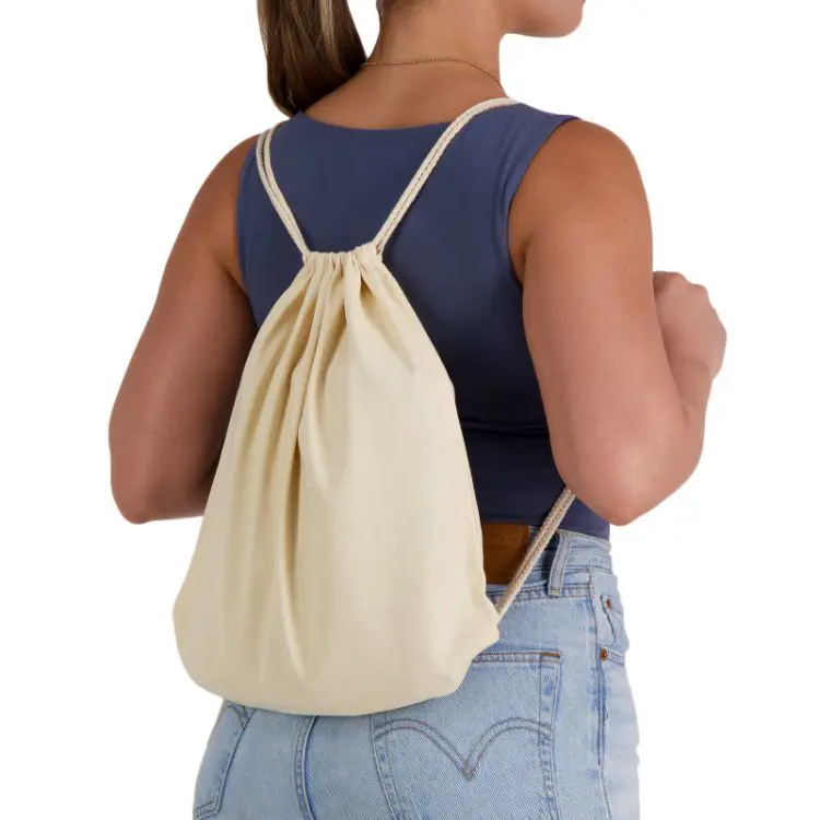 Picture of Calico Drawstring Library Backpack