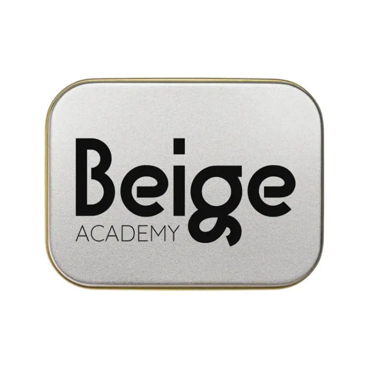 Picture of Assorted Colour Mini Jelly Beans in Silver Rectangular Tin