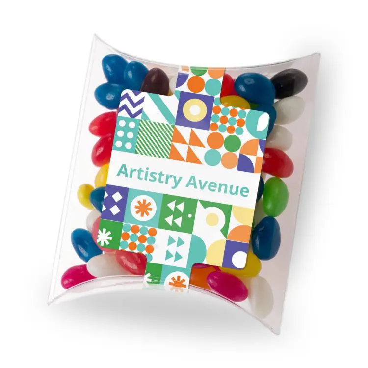 Picture of Assorted Colour Mini Jelly Beans in Pillow Pack