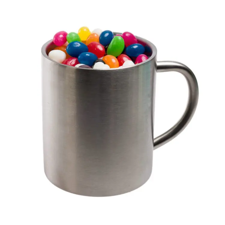Picture of Assorted Colour Mini Jelly Beans in Java Mug