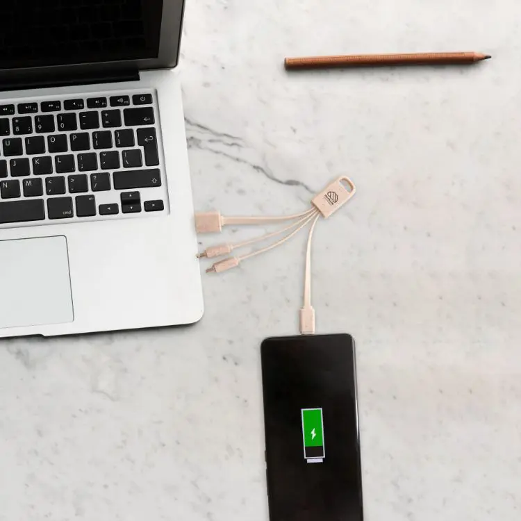 Picture of Wheat Straw Charging Cable - Square Shape B