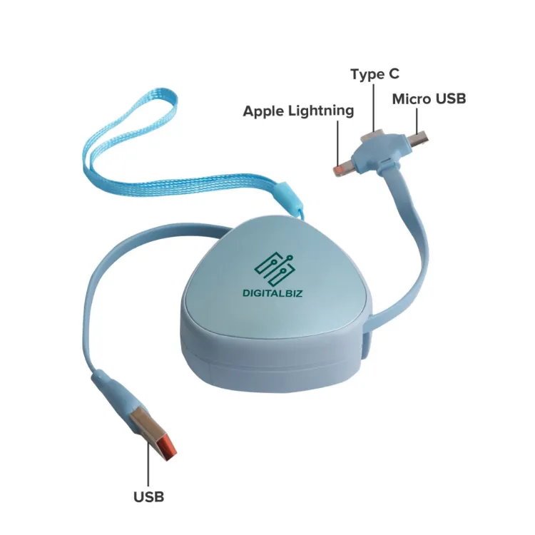 Picture of 3-In-1 Retractable Portable Charging Cable
