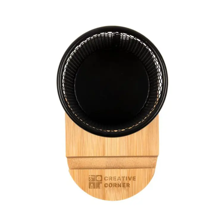 Picture of Bamboo Pen Tidy Phone Stand