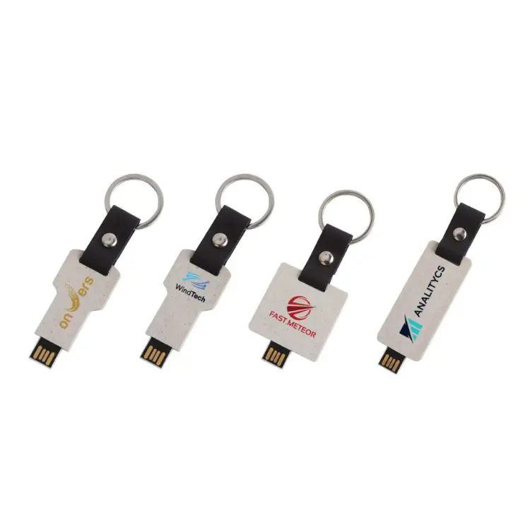 Picture of Eco Mini Flash Drive Keychain