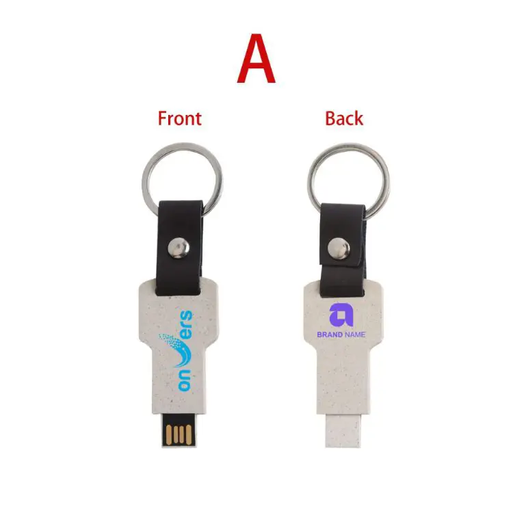 Picture of Eco Mini Flash Drive Keychain