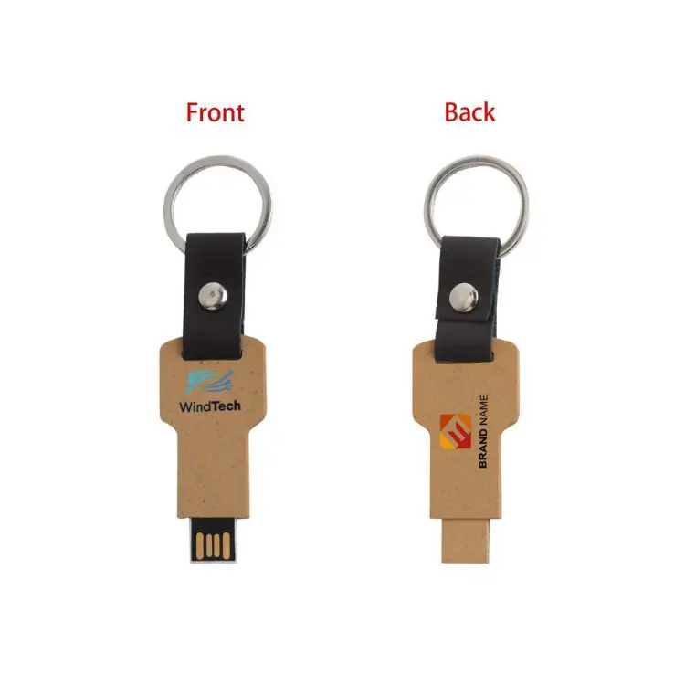 Picture of Eco Mini Flash Drive Keychain