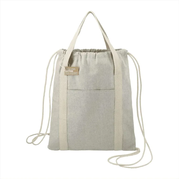 Picture of Repose Recycled Cotton Drawstring Bag