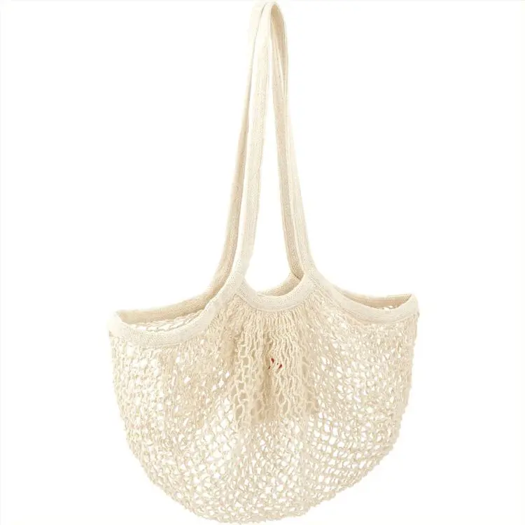 Picture of Riviera Cotton Mesh Market Bag w/ Zippered Pouch