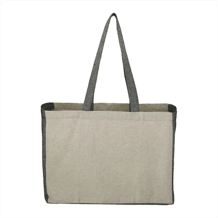 Picture of Recycled Cotton Contrast Side Shopper Tote 18L