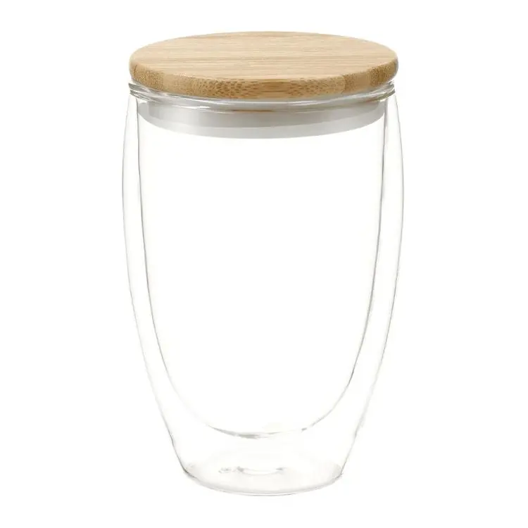 Picture of Easton Glass Cup w/ Bamboo Lid 355ml