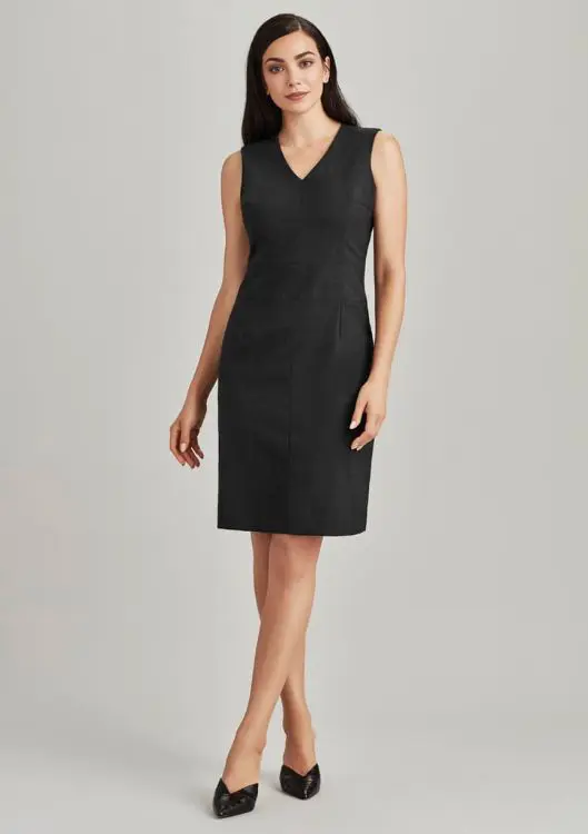 Picture of Womens Comfort Wool Stretch Sleeveless V-Neck Dress