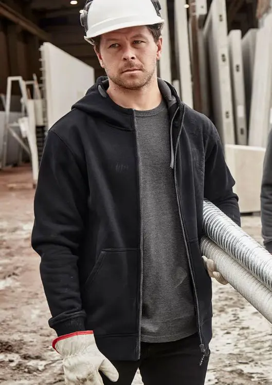 Picture of Unisex Zip Front Multi-Pocket Hoodie