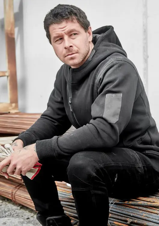 Picture of Unisex Zip Front Multi-Pocket Hoodie