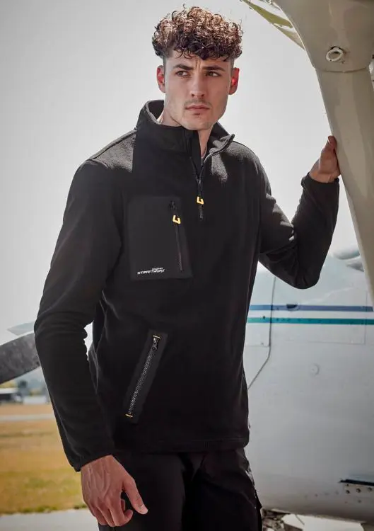 Picture of Unisex Streetworx Lightweight 1/4 Zip Polar Fleece