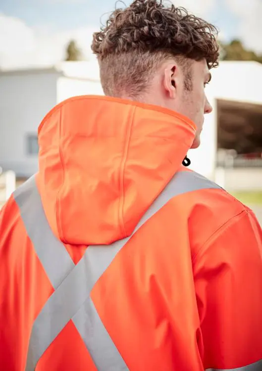 Picture of Mens Hi Vis X Back Heavy Duty Waterproof Jacket