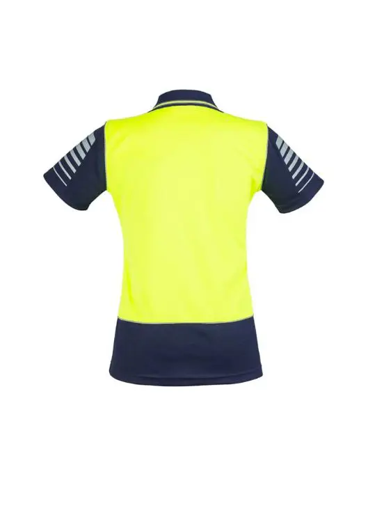 Picture of Womens Hi Vis Zone Short Sleeve Polo
