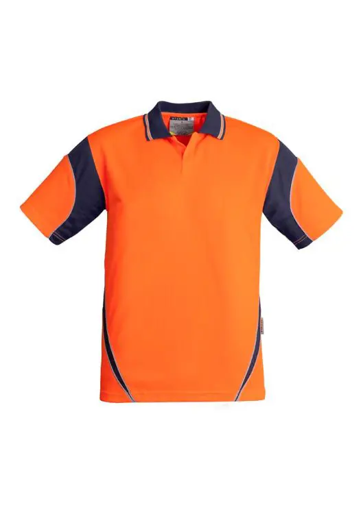 Picture of Mens Hi Vis Aztec Short Sleeve Polo