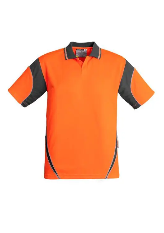 Picture of Mens Hi Vis Aztec Short Sleeve Polo