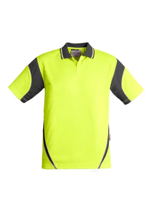 Picture of Mens Hi Vis Aztec Short Sleeve Polo