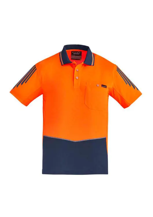 Picture of Mens Hi Vis Flux Short Sleeve Polo