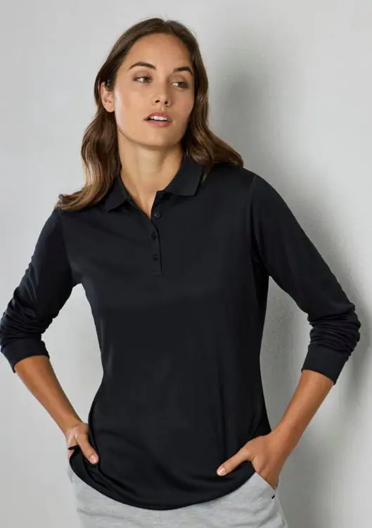 Picture of Womens Action Long Sleeve Polo
