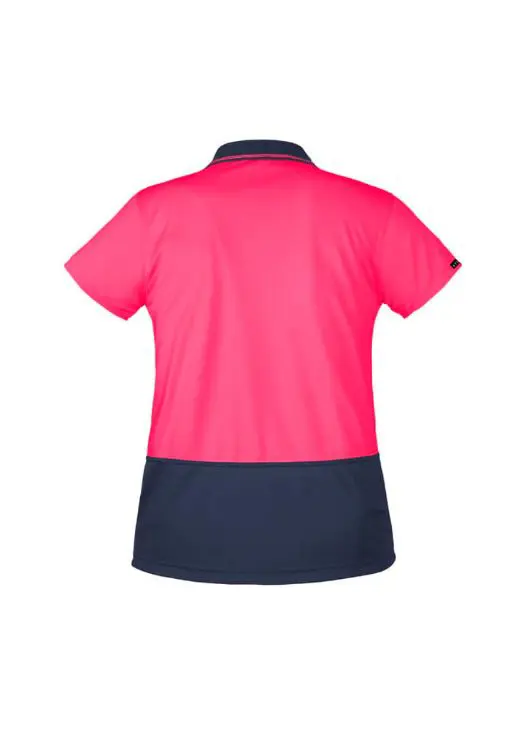 Picture of Womens Hi Vis Basic Short Sleeve Polo