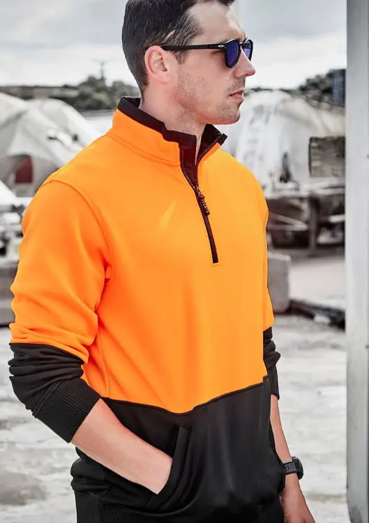 Picture of Unisex Hi Vis 1/2 Zip Pullover