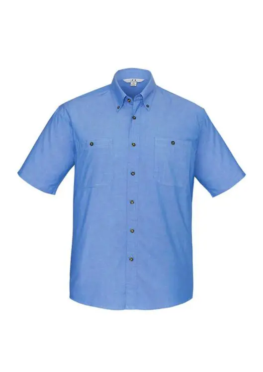 Picture of Mens Chambray Short Sleeve Shirt