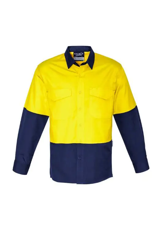 Picture of Mens Rugged Cooling Hi Vis Long Sleeve Shirt