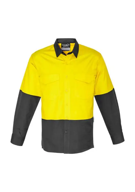 Picture of Mens Rugged Cooling Hi Vis Long Sleeve Shirt
