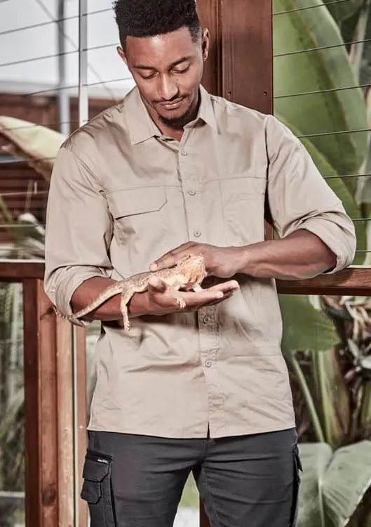 Picture of Mens Lightweight Tradie Long Sleeve Shirt