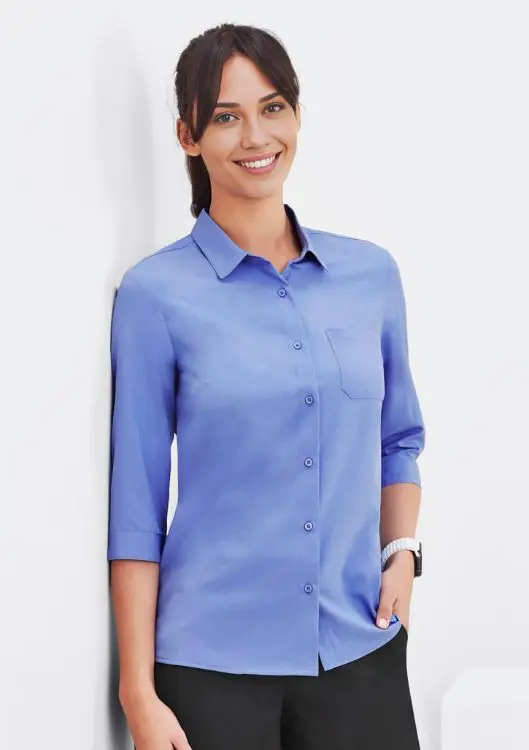 Picture of Womens Florence Plain 3/4 Sleeve Shirt