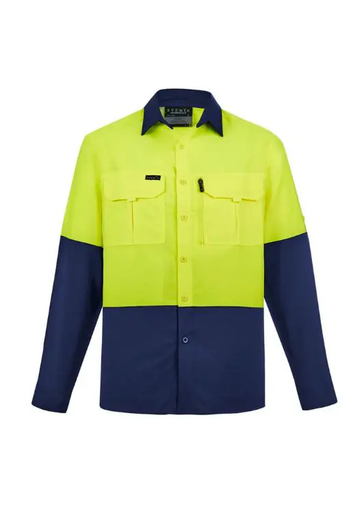 Picture of Mens Hi Vis Outdoor Long Sleeve Shirt