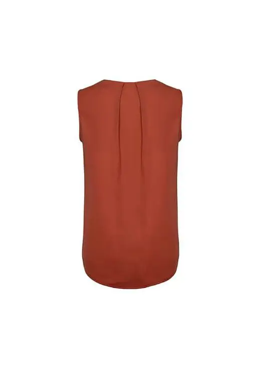 Picture of Womens Estelle Sleeveless Pleat Detail Blouse