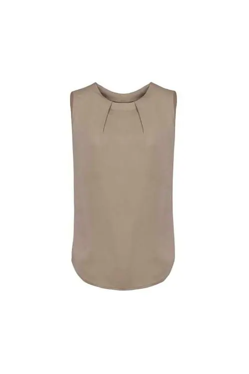 Picture of Womens Estelle Sleeveless Pleat Detail Blouse